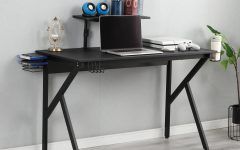 The 15 Best Collection of Glass White Wood and Black Metal Office Desks