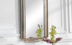 15 Collection of Brushed Gold Wall Mirrors