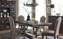 Vintage Brown Round Dining Tables