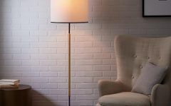 Textured Fabric Floor Lamps