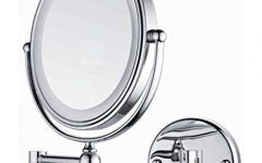 15 Collection of Single-sided Polished Nickel Wall Mirrors