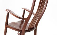 Walnut Wood Rocking Chairs