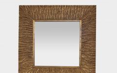 15 Inspirations Gold Square Oversized Wall Mirrors
