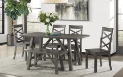 20 Collection of Osterman 6 Piece Extendable Dining Sets (set of 6)