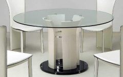 20 Collection of Modern Round Glass Top Dining Tables