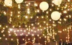 15 Photos Outdoor Hanging Nylon Lanterns