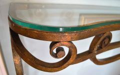 Round Iron Console Tables
